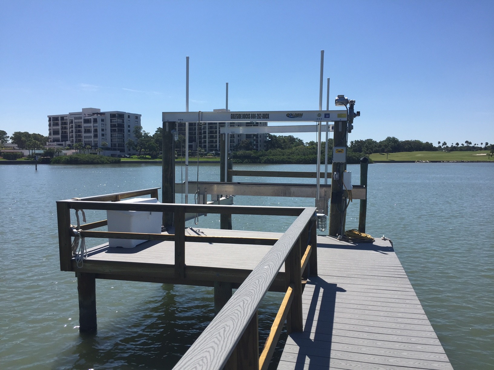 Boat Lifts Gulfside Docks