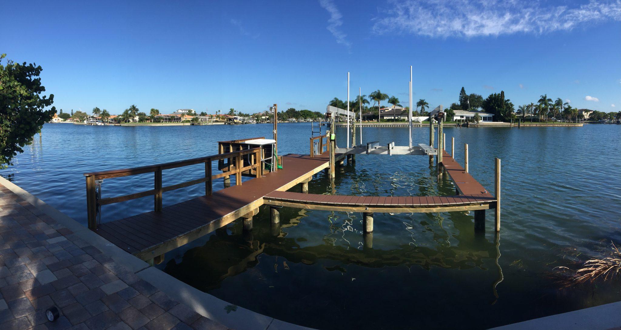 Trex Stationary & Floating Dock with Catwalk | Gulfside Docks